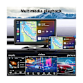 Miniatyrbillede 2 af 4: Bærbar trådløs Carplay skærm Dash Mount, 7 tommer touchskærm bilstereo Bluetooth, FM bilradio-Perfet