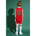 Miniatyrbillede 3 af 7: Michael Jordan No.23 Basketball Jerseysæt Bulls Uniform til børn teenagere Red XS (110-120CM)