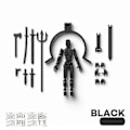 Miniatyrbilde 1 av 5: Dummy13 Magnetisk Actionfigur Sett, 3D Magnetisk Actionfigur Sett - Perfekt Black color