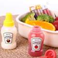 Miniatyrbild 4 av 6: 4 Minisåsflaska Set Flaskset En salladsdressing Ketchupdoseringsflaska - Perfet