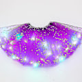 Miniatyrbillede 5 af 5: Kvindes Led Skørt Lys Op Stjerne Dance Skørter Lagdelt Ballet Tutus Elastisk Mesh Tulle Mini Skørt Party Karneval Kostume-Perfet Purple