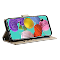 Pikkukuva 4 / 5: Yhteensopiva Samsung Galaxy A24 4G (162,1 x 77,6 x 8,3 mm) -puhelinmallin kanssa, nahkainen lukollinen lompakkokotelo jalustalla - Perfet Apricot