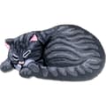 Kattemåtte, dørmåtte, trykt med et sovende tabbykat-mønster grey 84*45CM