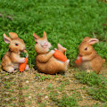 Miniatyrbilde 4 av 6: NOE 6stk Rabbit Mini Resin påskepynt - Perfet