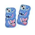 Miniatyrbillede 2 af 5: iPhone 6/7/8/XR/11/12/13/14/15 mobiltelefon cover, Lilo & Stitch blød silikone sødt mobiltelefon beskyttelsescover - Perfekt iPhone 12 Pro