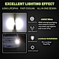 Pikkukuva 4 / 6: H3 Led Sumulamppu Max 80W High Power CSP Chips Extremely Bri