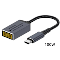 Miniatyrbillede 3 af 5: PD100W Kompatibel med Lenovo DC Firkantet Stik til USB Type-C Konverter-Perfet