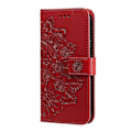 Miniatyrbillede 2 af 4: Syv-bladet Blomster Præget Læder Telefon Cover - Perfet Compatible with MotorolaMoto G75 5G