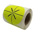 Miniatyrbilde 1 av 5: 100 stk. Blinkskiver i papir for bueskyting, pil og bue, jaktøvelse - Perfekt Yellow