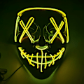Miniatyrbillede 3 af 3: Halloween Enemy Glow Mask Ghost Step Dance Cold Light Easter 8# 27cmX17cm