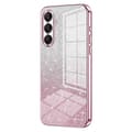 Kompatibel med Samsung Galaxy A26 5G Deksel Elektroplettering Gradient Glitter TPU Telefondeksel - Perfekt Pink