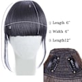 Miniatyrbilde 10 av 10: Womens Neat Bang Fringe Extensions Parykk Blonder Hårpynt - Perfet 613#