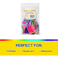 Miniatyrbillede 2 af 5: Blødende Silkepapir Firkantet 1,5-tommer, 20 Assorterede Farver til Kunst & Håndværk, DIY Projekter, Scrapbooking, Lykønskningskort, 480 Firkanter-Perfekt 480 Pcs 1.5 Inch