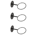 Miniatyrbilde 2 av 5: 3 stk Veggmontert ball stativer Jern Basketball Oppbevaring Display Holder Fotball Rugby Hengende stativ Plassbesparende- Perfet Black 3pc