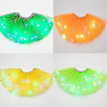 Miniatyrbillede 3 af 5: Kvindes Led Skørt Lys Op Stjerne Dance Skørter Lagdelt Ballet Tutus Elastisk Mesh Tulle Mini Skørt Party Karneval Kostume-Perfet Browm