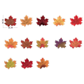 Pikkukuva 7 / 7: Varastossa 100 Mixed Artificial Autumn Vaahteranlehtiä Silkki Syksy, sisustus - Perfet Färg