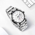 Miniatyrbillede 5 af 5: Poedagar Moderne Herre Quartz Armbåndsur Vandtæt Lysende Datovisning - Perfekt White