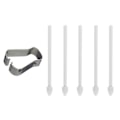 Miniatyrbillede 1 af 6: 5 stk Touch Stylus-spidser udskiftning med fjernelsespincet Carbon Fiber S Pen Tips til Tab S6/S6 Lite-telefoner til Note10/20 til - Perfet grey