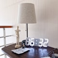 Miniatyrbild 4 av 5: Stor 3D LED Digital Väggklocka - Perfet blue light