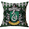 Miniatyrbillede 2 af 5: SZTXJ 4 stk. Harry Potter Ildpokalen i flammer Linned pudebetræk Print Pudebetræk Hjem Sofa Seng Dekoration 45x45cm-Perfet 0 0