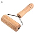 Miniatyrbillede 1 af 5: Kagerulle Non-Stick Komfortabelt Greb Dobbelt Hoved Rustfrit Stål Ramme Dejrulle til Fondant-Perfet 6