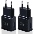 Pikkukuva 1 / 6: 2 kpl USB pikalataussovitin Samsung S22 S21 S20 S10 S10e S6 S7 S8 S9 / Edge/Plus/Active, A71 A53 5G/Note 5 8, Note 9, Note10 20 ja muut sm
