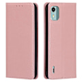 Miniatyrbillede 1 af 5: til Nokia C12 4G/C12 Pro/C12 Plus Magnetisk Lukning Stand Telefon Cover PU Læder Wallet Shell - Perfekt Style D