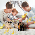 Miniatyrbild 3 av 5: Elektrisk Leksakshund som Skäller med Musik Plysch Simuleringshund Djurmodell Pojkflicka Leksak-Perfekt style 3