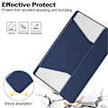 Pikkukuva 5 / 5: Yhteensopiva Lenovo Tab M11 (Xiaoxin Pad 11 2024) Kotelon PU+Akryyli Tabletin Jalusta Suojus Bluetooth-Näppäimistöllä - Täydellinen Dark blue Style D Lenovo Tab M11 (Xiaoxi
