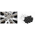 Miniatyrbild 5 av 5: 17 19 21MM biltillbehör hjulskydd skruvskydd mutter dammtät Kompatibel med Volvo V60 S60 XC60 XC40 360c V90 V40-Perfet 17mm-Silver-20pcs