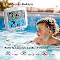 Miniatyrbillede 3 af 5: Vandafvisende Swimmingpool Temperaturmåler 3 Kanaler Trådløs Forbindelse LCD Digital Termometer Termometer Sæt-Perfekt China