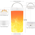 Miniatyrbillede 3 af 5: LED flammelampe, USB genopladelig flammenatlampe, vandtæt