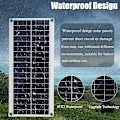 Miniatyrbild 5 av 5: 300W 12V Solpanel, Solpanel Kit, Batteriladdare Kit med 60A Solladdningsregulator för Husbil, Yacht, Utomhus, Trädgård, Belysning - Perfekt