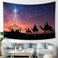 Pikkukuva 1 / 6: Jeesuksen syntymä Tapestry Joulun syntymäseinä Tapestry Christian