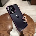Miniatyrbilde 2 av 5: Frostet telefondeksel for 14 Pro Max, iPhone 14, iPhone, 14 Plus, iPhone 14 Pro-Perfet dark purple iPhone 14 Plus
