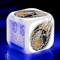 Miniatyrbild 1 av 5: Basketbollväckarklocka 7 Färgförändring Multifunktionell Noctilucence Elektronisk Klocka Barn Väckarklocka för Tw-Perfet Deep Blue