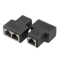 Miniatyrbilde 7 av 7: 1 til 2 LAN Ethernet nettverkskabel RJ45 splitterpluggadapter - Perfet