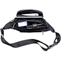 Miniatyrbild 5 av 6: Läder Fanny Pack midjeväska för män Kvinnor Resor Vandring Löpning - Perfet