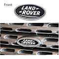 Miniatyrbillede 3 af 4: 2 stk Passer Land Rover Grill Badge Bagagerum Oval Badge Sticker, Passer Land Rover Range Rover Badge Navneskilt (sort)-Perfet