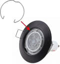 4 st Fjäderringar Lås Clips & LED-glödlampshållare - Perfekt Heart-shaped version MR11