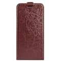Miniatyrbild 2 av 4: Kompatibel med R64 Textur Vertikal Flip Läder Telefonfodral-Perfet Brown For Samsung Galaxy A36