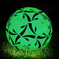 Miniatyrbillede 1 af 5: Reflekterende Fodbold, Lysende Fodbold, Glødende Fodbold Størrelse 4/5 Standard Træningsfodbold, Gløder i Mørket ved Lys Reflektion-Perfet Size 4