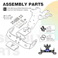 Miniatyrbillede 3 af 5: Gælder for MT07 nummerpladeholder kompatibel med YAMAHA MT-07 FZ-07 2014-2024 YZF R7 2021 Motorcykel Hale Tidy Bagskærm Eliminator-Perfet Blue