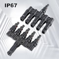 Miniatyrbillede 3 af 5: 4 til 1 Solcelle PV-Stik 1500V 50A 2T 3T 4T 5T 6T Gren Parallelforbindelse IP67 Elektrisk PV Pa-Perfet