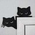 Miniatyrbilde 1 av 5: Nyeste søte metallkatt-dørtopper: Perfekt for Halloween-dørdekorasjon hjørner Cat head