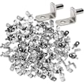 Pikkukuva 2 / 5: 50 kpl 6mm nikkelipinnoitetut metalliset hyllyn tukitapit L muotoinen puu- tai lasihyllyn kannatin kaappikaappikaappi kaappi kirjahylly- Perfet