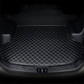 Miniatyrbillede 1 af 5: Bil Læder Bagagerumsforing til Volvo XC60 2015-2017, Bagagerums Cargo Mat Anti-Slip Beskyttelsesbakke Beskyttelsesgulvtæppe Interiør Tilbehør, Sort -Perfet A Black