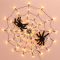 Miniatyrbild 5 av 10: Halloween LED Spider Web String Light med fjärrkontroll 8 lägen Net Mesh Atmosfärslampa Utomhus Inomhus Festdekoration - Perfet null - USB models