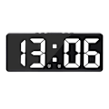 Miniatyrbild 6 av 6: Digital väckarklocka för sovrum, med temperaturjustering - Perfet Black shell white light