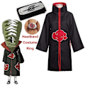 Pikkukuva 2 / 5: Harajuku Cosplay Uchiha Itachi Cosplay-asu - Pääpanta, kaulakoru, sormus, Kunai, Deida Rafei, Halloween-asu, pojat ja tytöt, Pain-viitta - Täydellinen Uchiha Itachi 155